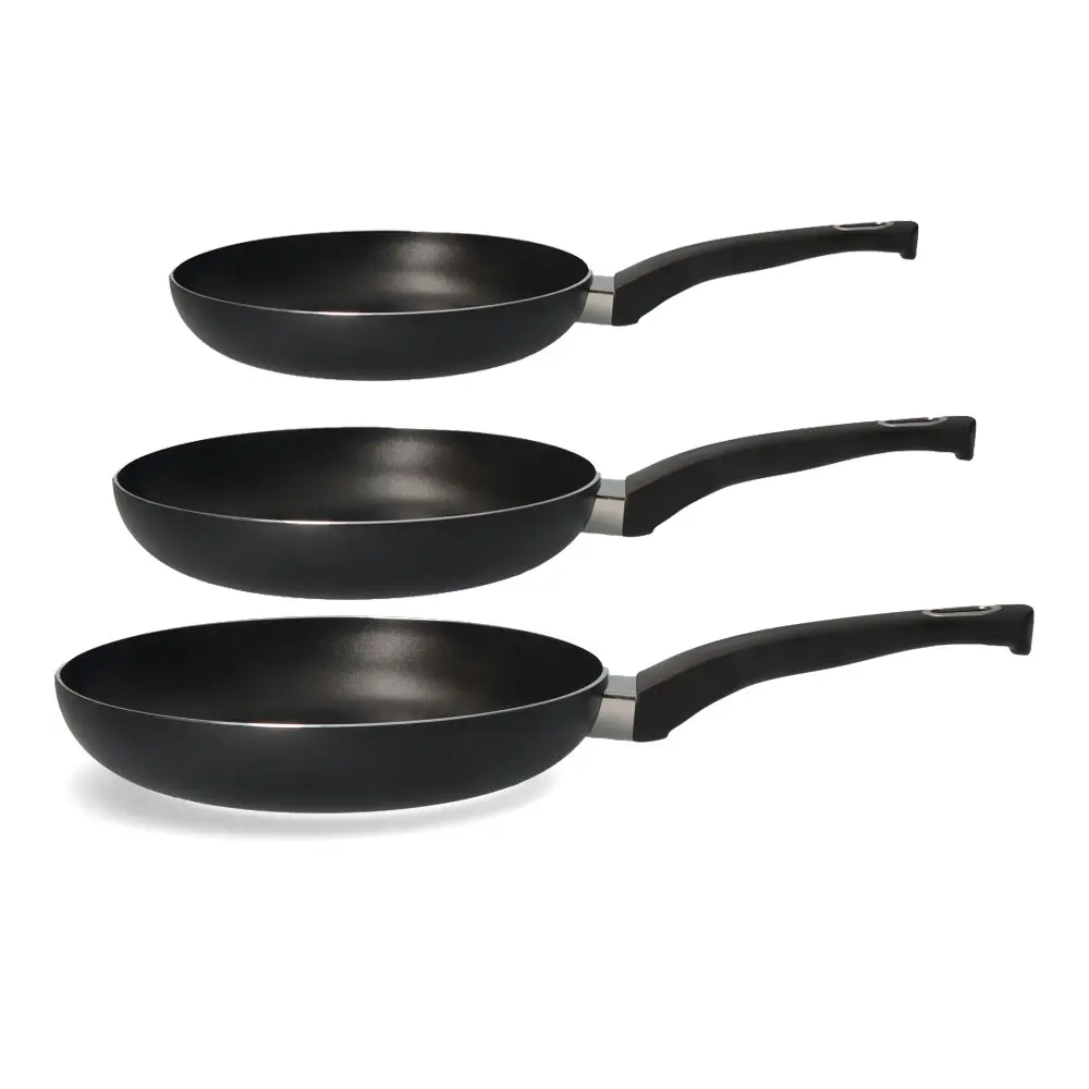 SET 3 SARTENES ANTIADHERENTES "BASIC LINE" Ø20 / Ø24 / Ø28 cm